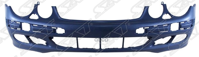 Бампер передний Mercedes-Benz E-Class 02-06 (Под молдинг(и)/ Под омыватели фар/ Под ПТФ) Sat арт. ST-MD57-000-0