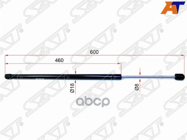 Амортизатор крышки багажника Mitsubishi Colt 02-12 / Colt Plus 04-12 (Справа=Слева) Sat арт. ST-MN105435