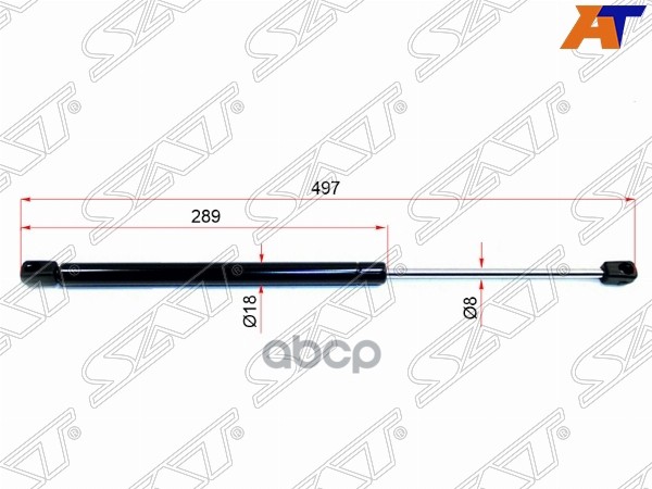 Амортизатор крышки багажника Mitsubishi Outlander 02-09 / Airtrek 01-05 (Справа=Слева) Sat арт. ST-MR991807