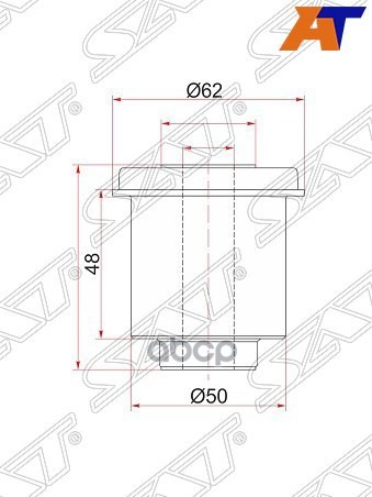 Сайлентблок рычага Mitsubishi L200 07- / Pajero Sport 08- Sat арт. ST-MR992256