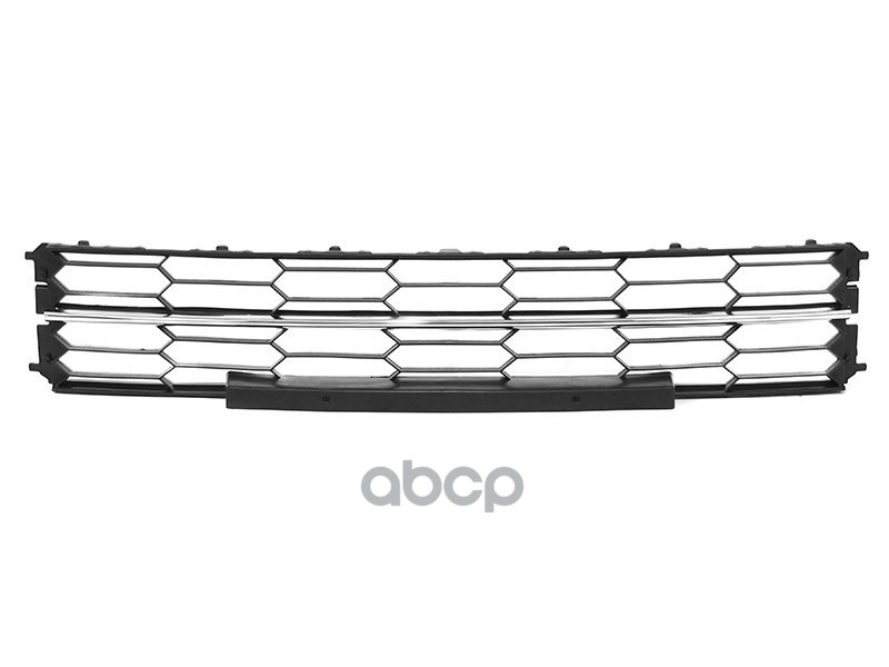 Решетка в бампер Skoda Superb 13-15 (с хром молдингом) Sat арт. ST-SDS1-000G-A0
