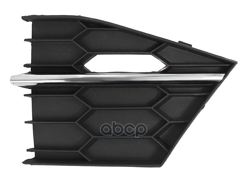 Решетка в бампер Skoda Superb 15-19 (Справа/ с хром молдингом) Sat арт. ST-SDS2-000G-1