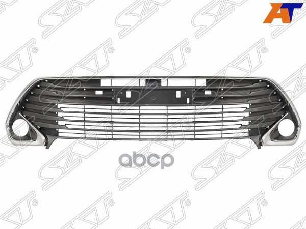 Решетка в бампер Toyota Camry Europe/Russia (XV50) 14-17 (Под ПТФ/ с хром молдингом ПОД Российский Г Sat арт. ST-TYL6-000G-D0