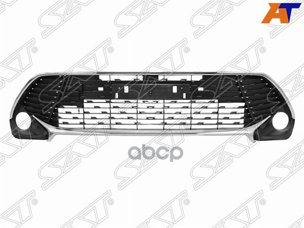 Решетка в бампер Toyota Camry Europe/Russia (XV50) 17-18 (Под ПТФ/ ПОД Российский ГОС. НОМЕР) Sat арт. ST-TYL6-000G-E0