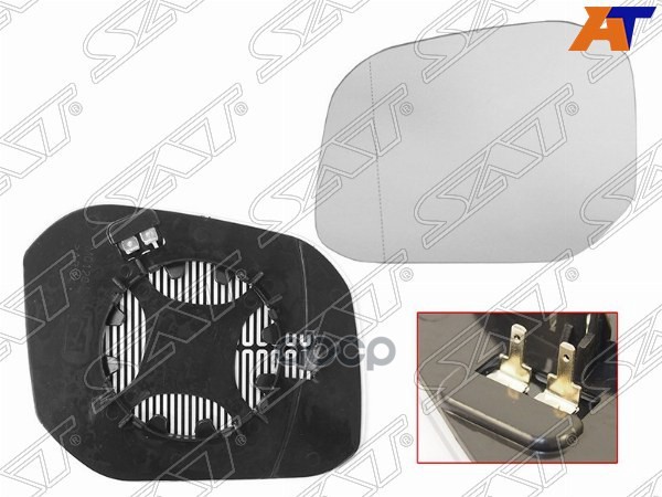 Полотно зеркала Volkswagen Caddy 15-20 (Слева/ Обогрев) Sat арт. ST-VW45-940G-2