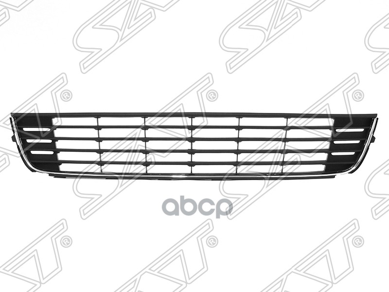 Решетка в бампер Volkswagen Caddy 10-15 / Touran 10-15 (черная) Sat арт. ST-VW66-000G-0
