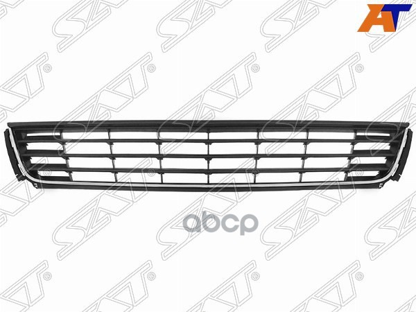 Решетка в бампер Volkswagen Polo 09-15 (4D SED/ с хромом) Sat арт. ST-VWP6-000G-0