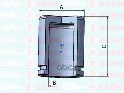 Поршень Тормозного Суппорта | Перед | D45 Seinsa Autofren арт. D025317