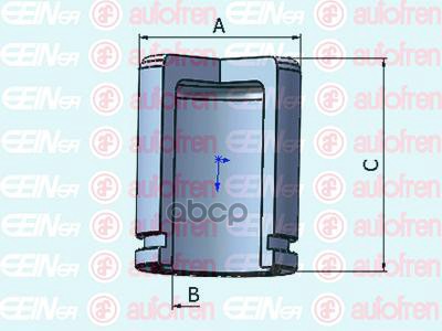 Поршень заднего тормозного суппорта CHEVROLET Lacetti / Nubira 03>, DAEWOO Lacetti / N SEINSA D025434 Seinsa Autofren арт. D0...