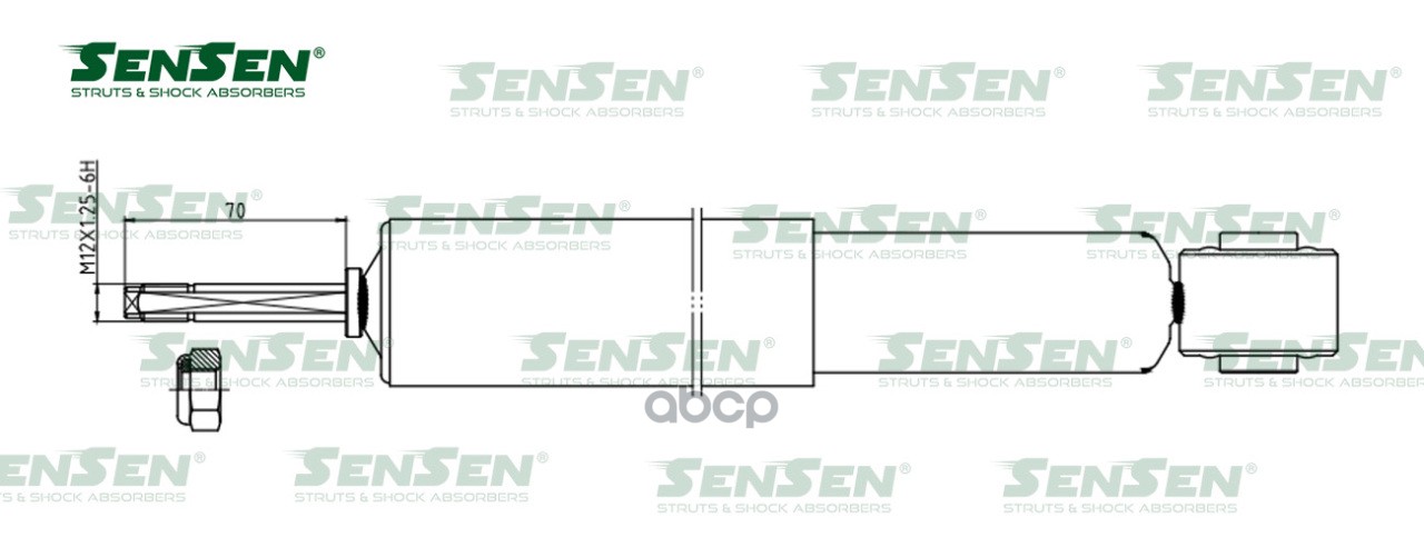 Амортизатор_зад. Toyota LAND CRUISER (KDJ12_, GRJ12_) LAND CRUISER PRADO (KDJ12_, GRJ12_) 4.0-4.0(4.0)Б SENSEN 12140106 Sense...