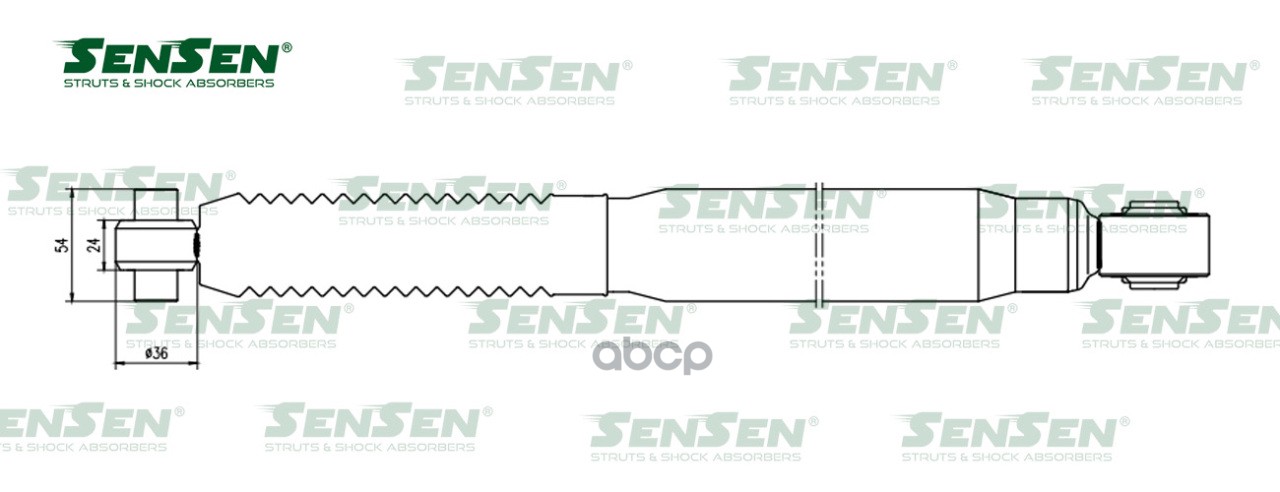 Амортизатор задний L=R Citroen C4 Picasso SENSEN 12140371 Sensen арт. 12140371