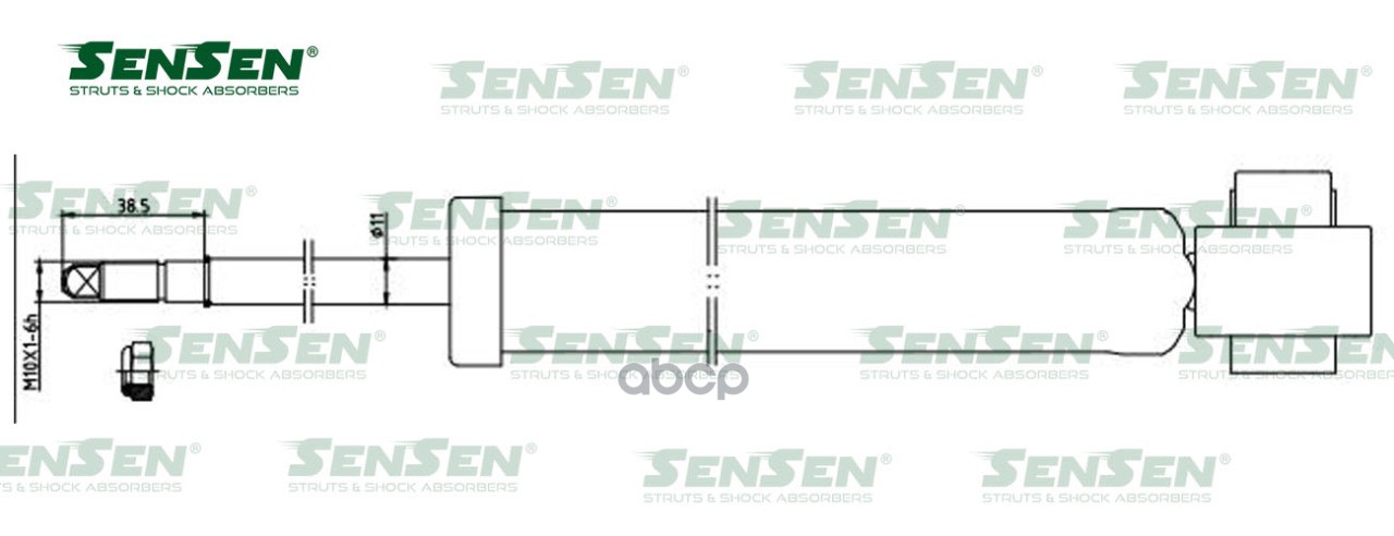 Амортизатор_AUDI A4(8E2) 00-04 зад.газ. SENSEN 32120231 Sensen арт. 3212-0231