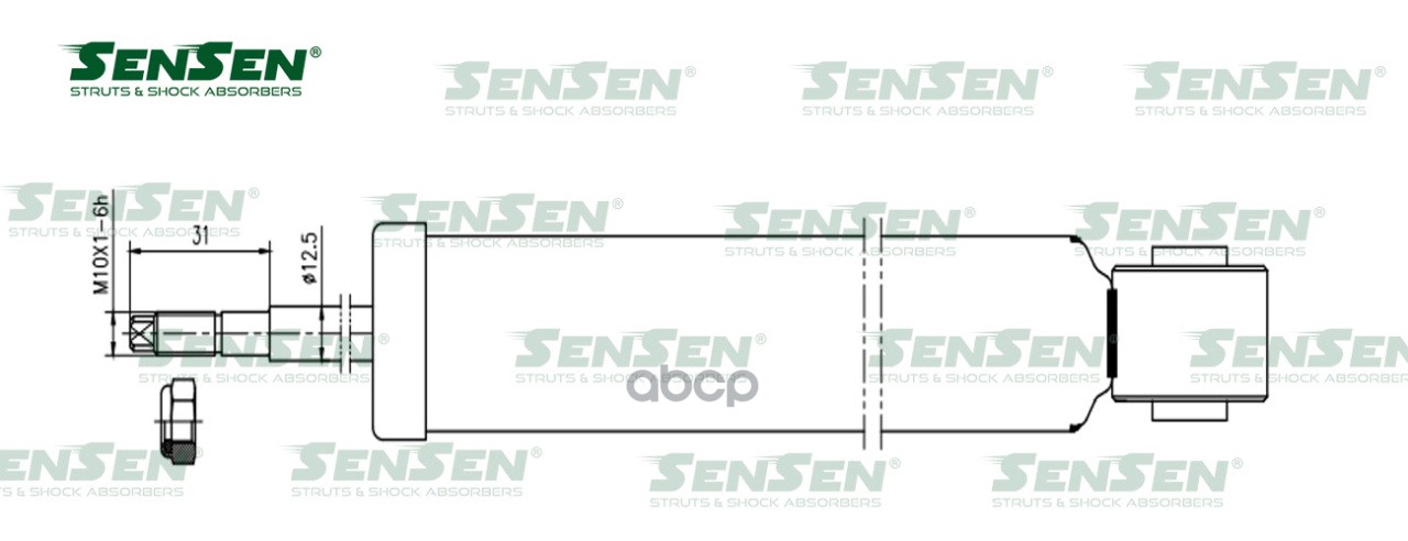 Амортизатор задний L=R Skoda Yeti Volkswagen Jetta VI (162) SENSEN 32130542 Sensen арт. 32130542