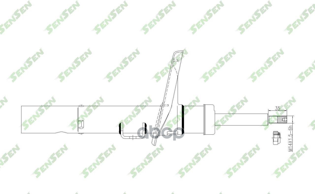 Стойка Амортизатора Vw Sharan 96-, Ford Galaxy 95-06  Seat Alhambra 96-06   Передняя Гмасло 42140691 Sensen арт. 42140691