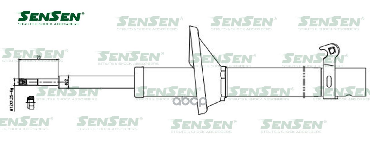 АМОРТ. ПЕРЕД. ПРАВ. HONDA HR-V GH 1.6-1.6 1.6 БЕНЗИН 1999-1999 42141035 Sensen арт. 42141035