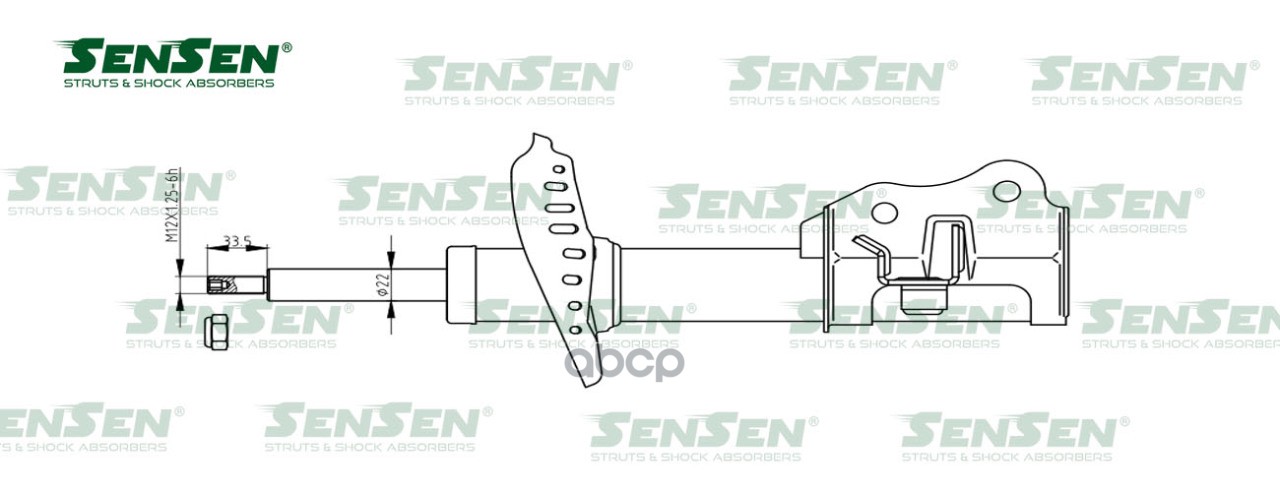Амортизатор передний левый HONDA CIVIC VIII Hatchback (FN, FK) 05- SENSEN 42141194 Sensen арт. 4214-1194
