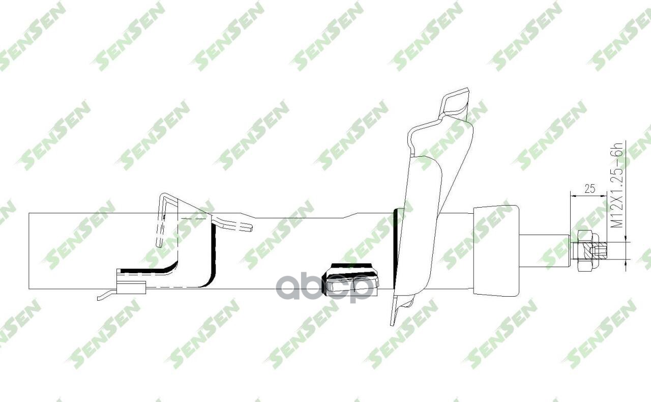 Амортизатор передний мост слева FORD FOCUS II/ C-MAX (1.8-2.0, 1.6TDCi) 04- SENSEN 42141596 Sensen арт. 4214-1596