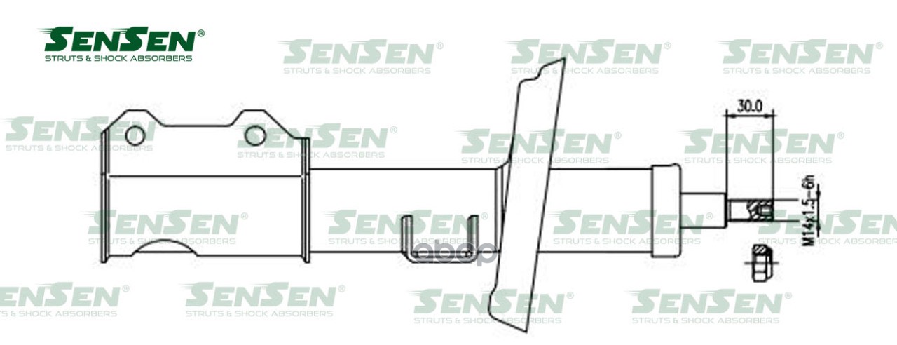 Амортизатор передний L (газ.) CHEVROLET (Cruze J300) SENSEN 4214-1604 Sensen арт. 4214-1604