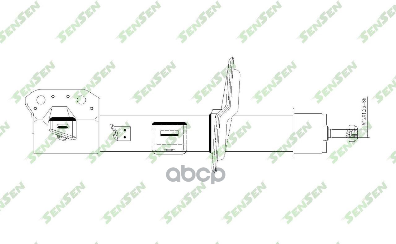 Амортизатор Передний Мост Справа /Fiat, Sedici , /Suzuki, Sx4 (Gy), Sx4 Седан (Gy)1,5-2(1,6)Бензи Sensen 42141657 Sensen арт....
