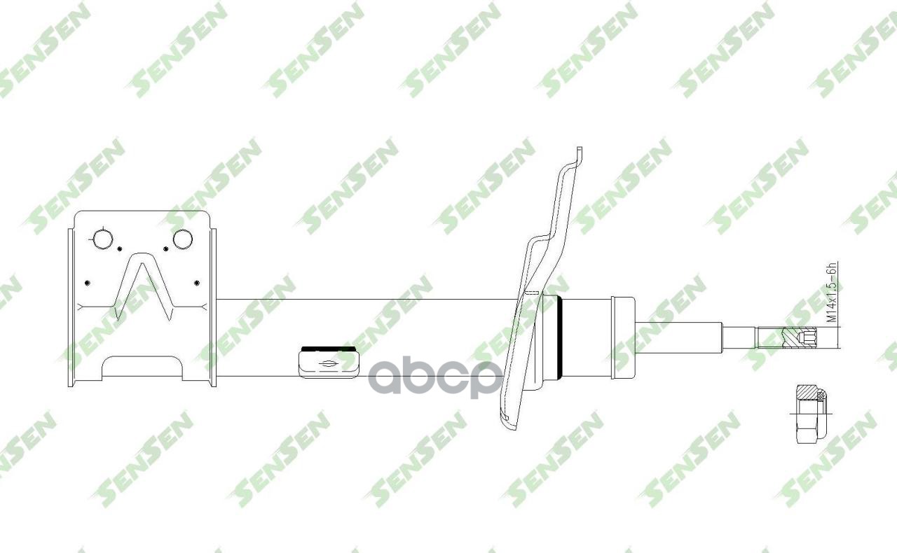 Амортизатор передний R Citroen Berlingo/Peugeot Partner 1.6/1.6 HDi 08- SENSEN 4214-2435 Sensen арт. 4214-2435