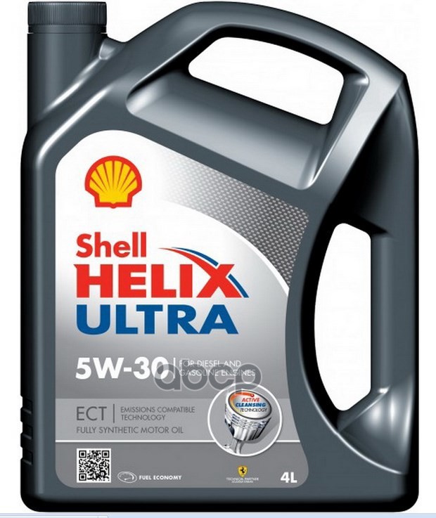 Shell Масло моторное синтетическое Shell Helix Ultra ECT 5W-30  4л 550040577 (550042847) (550050441)(550050441)