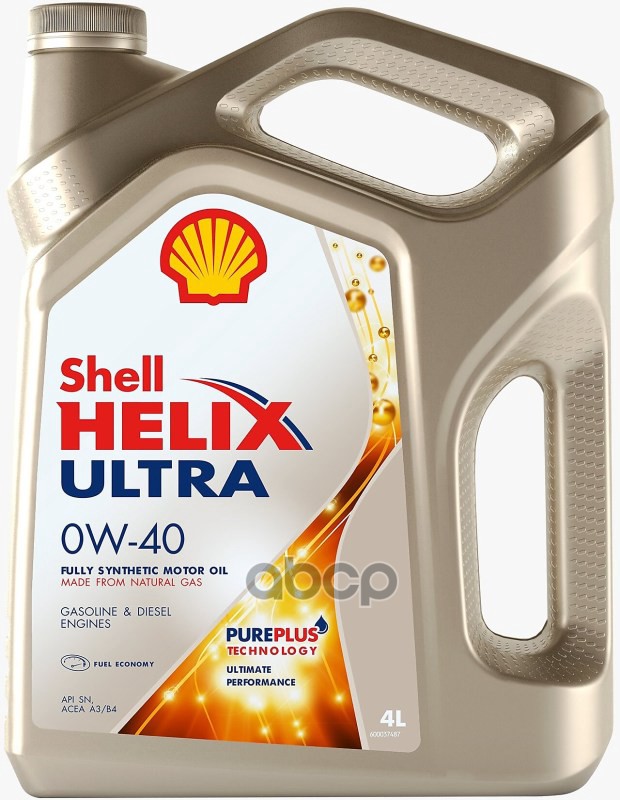Shell Масло Моторное Shell Helix Ultra 0W40 4Л