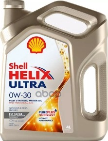 Shell Масло моторное синтетическое Helix Ultra ECT C2/C3 0W-30 4л 550042353 (550046375)(550046306)