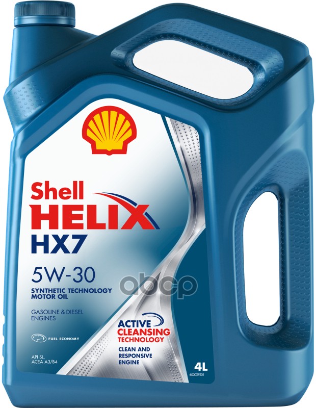 Shell Масло моторное полусинтетическое Helix HX7 5W-30 4л 550046351