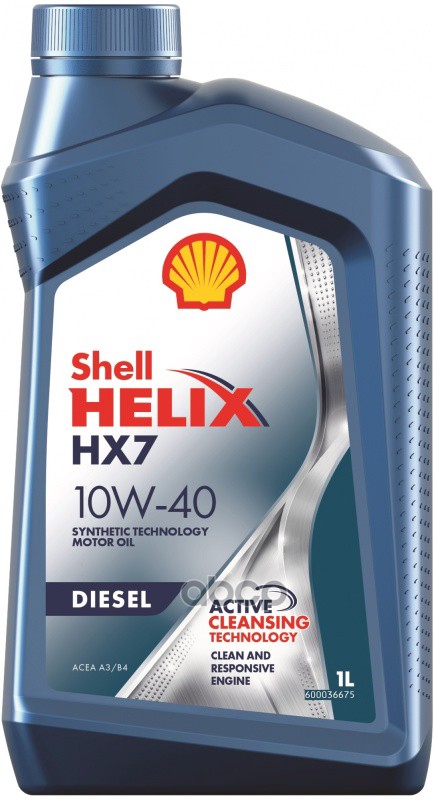 Shell Масло Моторное Полусинтетическое Helix Diesel Hx7 10W-40 1Л 550046357