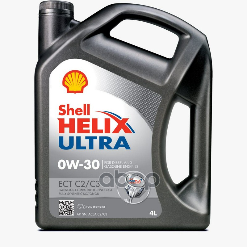 Shell Масло Моторное Синтетическое Shell Helix Ultra Ect 0W-30 C2/C3 4Л 550046440