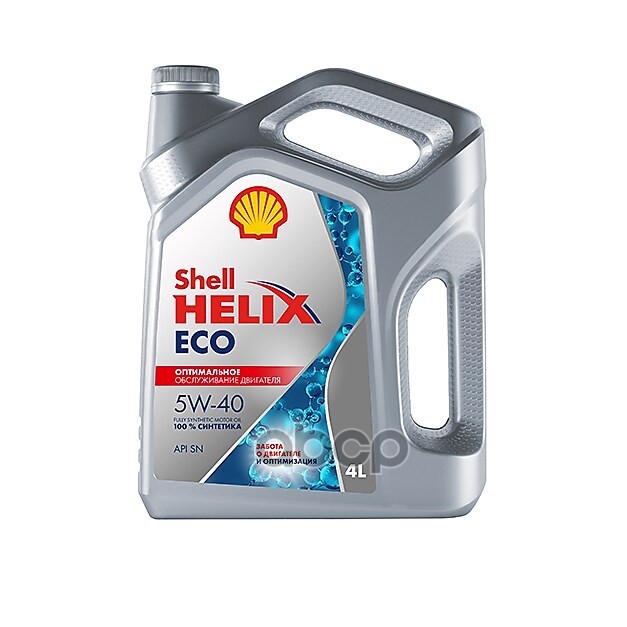 Shell 5W-40 4L Helix Eco Моторное Масло Синтетическое