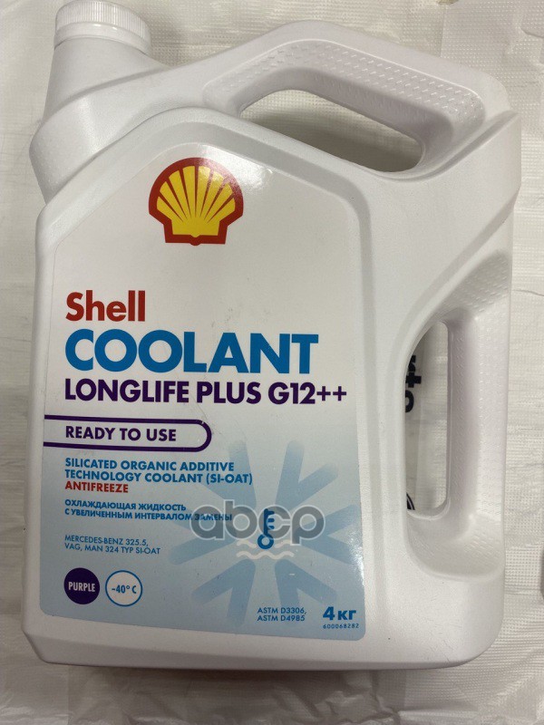 Антифриз Shell Coolant Longlife Plus G12++ 4Л Готовый Shell арт. 550062761