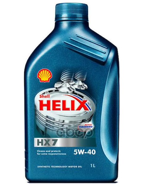 Shell Масло моторное SHELL Helix HX7 SN+ 5W-40 полусинтетическое 1 л 550051496/550070318