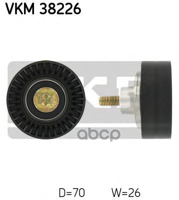 Ролик Промежуточный Поликлинового Ремня Генератора Bmw E46 1.6-1.8 M43 97> Skf арт. VKM38226
