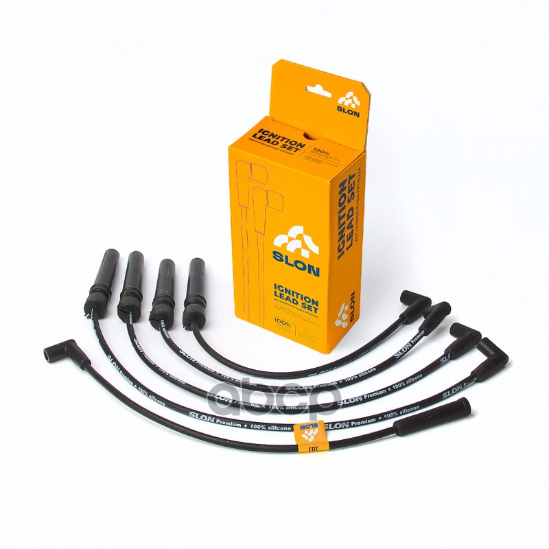 Провод высоковольтный (комплект) CHEVROLET Spark III M300, c двиг. B10D1 - 1.0л, B1 SLON SLN.023 Slon арт. SLN.023