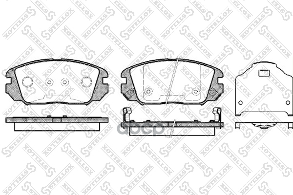 Колодки дисковые п. Hyundai Sonata 2.0/2.4/3.3 05> Stellox арт. 002006SX