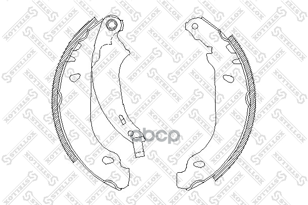 колодки барабанные Peugeot 206 1.1i-1.9D 98 087100SX Stellox арт. 087100SX