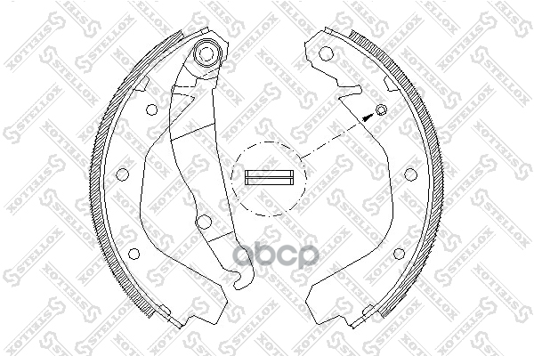 Колодки Барабанные Opel Kadett/Ascona 1.2-2. 099100Sx Stellox арт. 099100SX