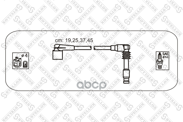 к-кт проводов Opel Astra/Vectra 1.8/2.0 93 1038164SX Stellox арт. 1038164SX