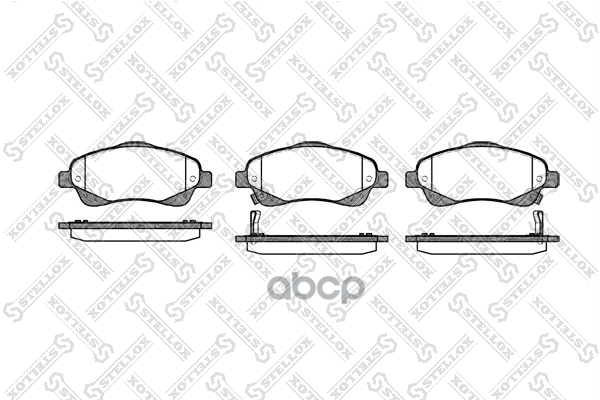 Колодки дисковые п. Toyota Avensis Stellox арт. 1057002SX