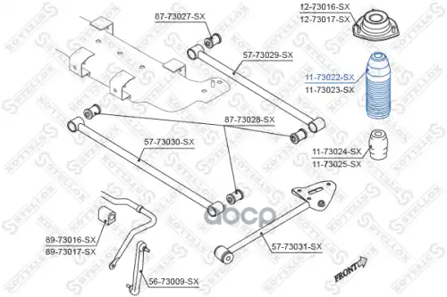 Пыльник амортизатора заднего Daewoo Lacetti Sedan/Hatchback 04> Stellox арт. 1173022SX