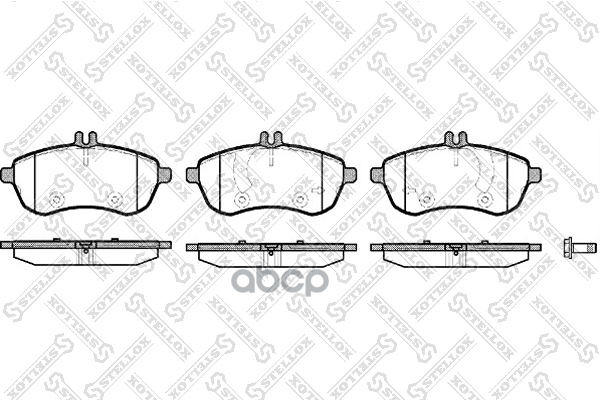 Колодки дисковые п. MB W204 1.8-2.3 07> Stellox арт. 1312000SX