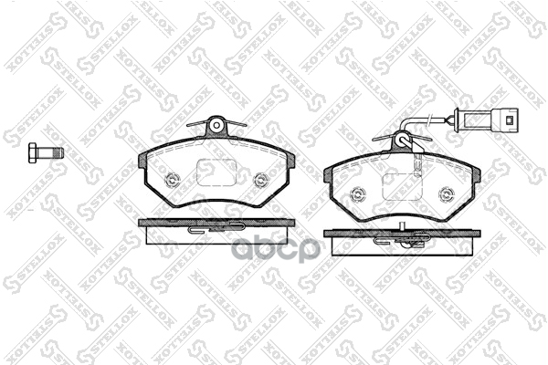 Колодки дисковые п. Audi A4 1.6/1.9TD 95>,VW Passat Stellox арт. 145042SX
