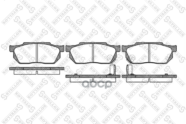 колодки дисковые п Honda Civic 1.3-1.6  204002SX Stellox арт. 204002SX