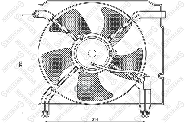 Вентилятор охлаждения  2999251SX Stellox арт. 2999251SX