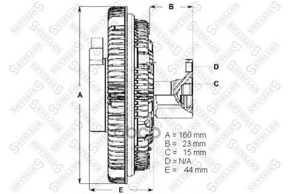 Муфта Вентилятора  3000411Sx Stellox арт. 3000411SX