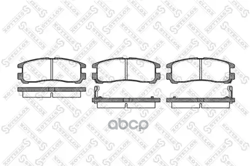 колодки дисковые зMitsubishi Galant 1. 302002SX Stellox арт. 302002SX
