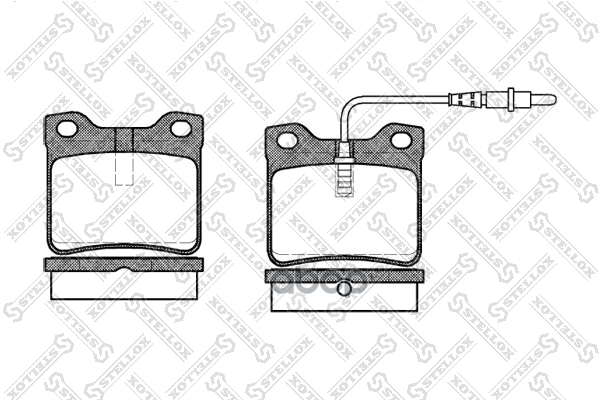 Колодки Дисковые З Peugeot 406 2.0-2.2Hdi 95/605 2 332002Sx Stellox арт. 332002SX