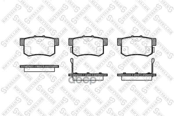 Колодки Дисковые Задн. Honda Accord 1.8-2.3/2.0Td 90-99, Rover 600 Stellox арт. 336002BSX