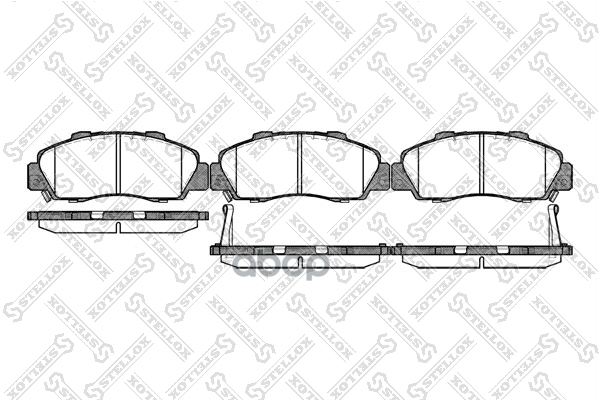 Колодки дисковые п. с антискр. пл. Honda CR-V 2.0/HR-V 1.6i/Prelud Stellox арт. 362032BSX